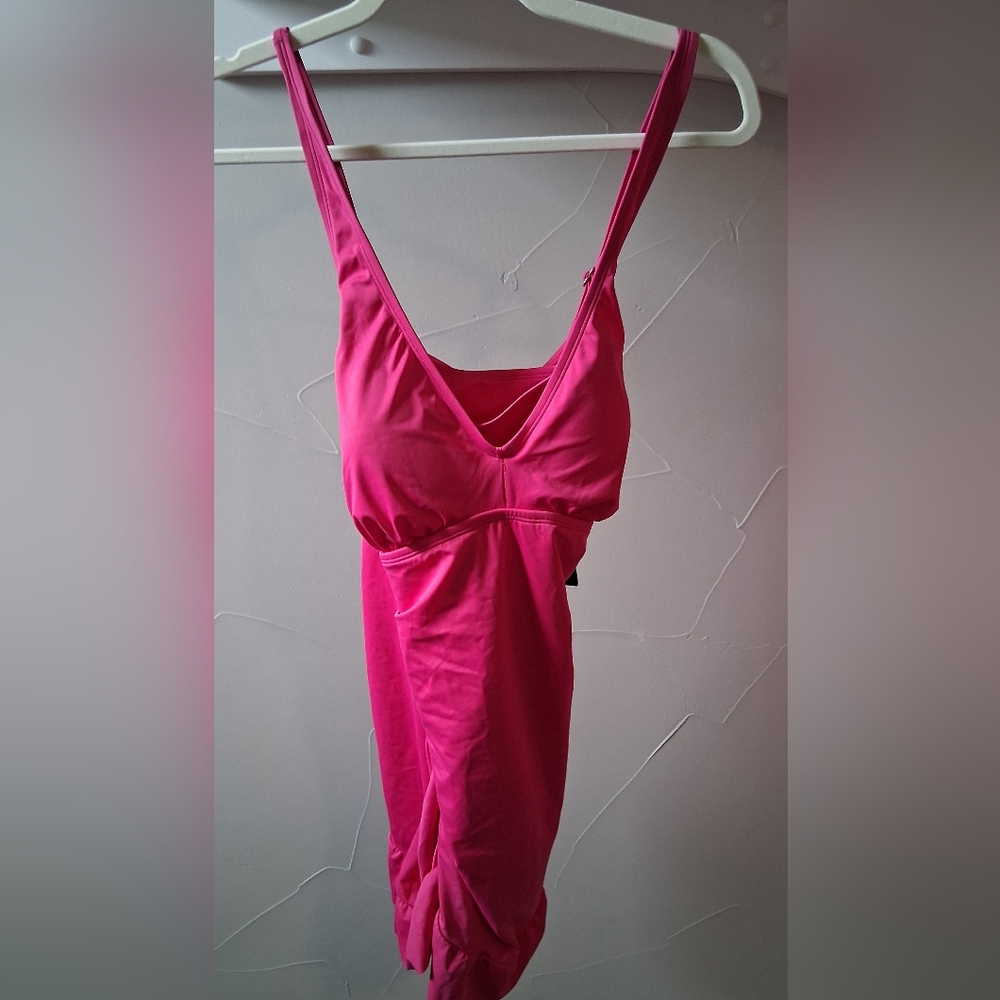 NWT Miracle Brand  Hot Pink One Piece Swimsuit Size XL 16/18
